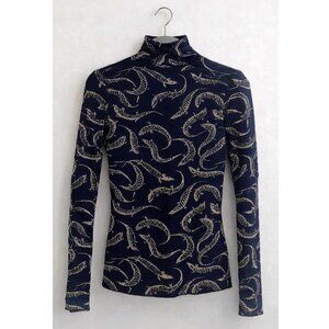Victoria Beckham lizard motif turtleneck